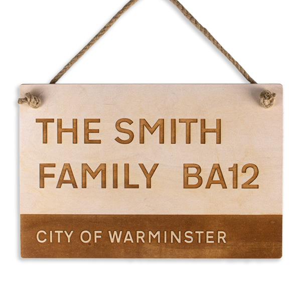 Rustic Style Family Wooden Sign
