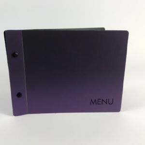 A5 Metallic Purple Screw Fix Menus (IT32)