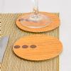 Round Light Wood Melamine Coasters (IT806)