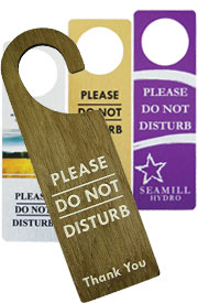 Door handle / do not disturb signs
