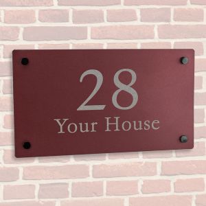 Custom Engraved Metal House Signs