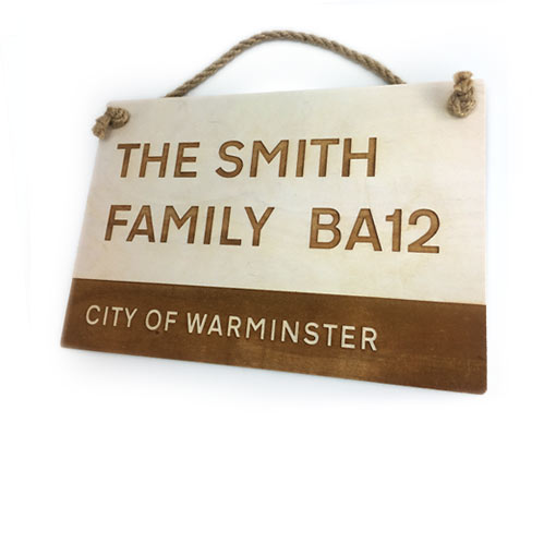 Browse our range of quirky, fun and personalised wooden signs