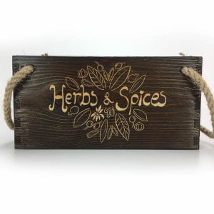 rustic wooden box, herbs box, wooden herbs box, personalised wooden box, custom wooden box, herb planter box, spices box, personalised herbs box, presents for mum, present ideas for mum, christmas present ideas, gift ideas, unusual gift ideas.