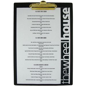 wood menu, menu board, food menu, drink menu, menu display