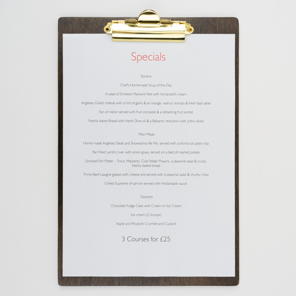 wood menu, menu board, food menu, drink menu, menu display