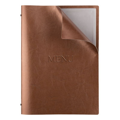 menu restaurant menu design, faux leather menu covers, unique menu holders, custom menu maker, custom folders, leather menus, custom menus.