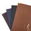 Kensington Faux Leather menu board bronze burgundy dark blue black gold corner