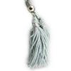 Silver Lightweight Tassel with Silver Bead