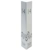 Angled Merlin Table top number silver tall large