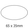 65x35mm Oval (Pack of 10)