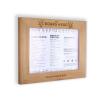 wooden frame menu display, restaurant menu case, wooden display case, hotel signage, illuminated case, framed display case, menu display cases.