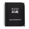 Winchester room folder black A5 silver corners silver embossing