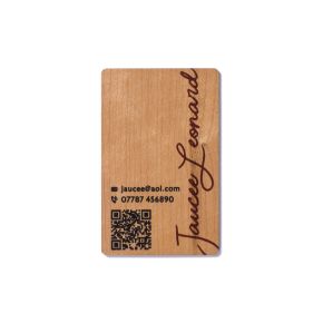 Premium NFC Wooden Business Cards