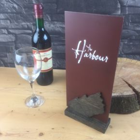 Dark Wood Menu Holders -Pack 6-  SI51