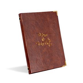 Faux Leather Menus