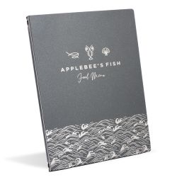 Titan Engraved Aluminium Menus