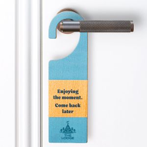 Wooden Door Handle Signs