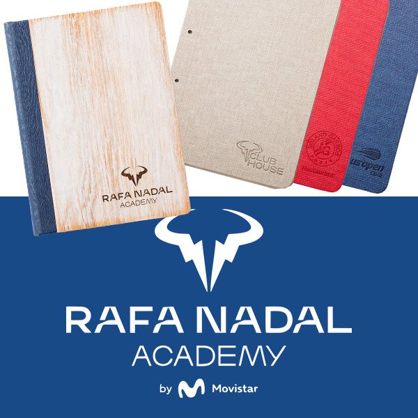 Rafa Nadal Academy: portamenús personalizado por Menu Shop