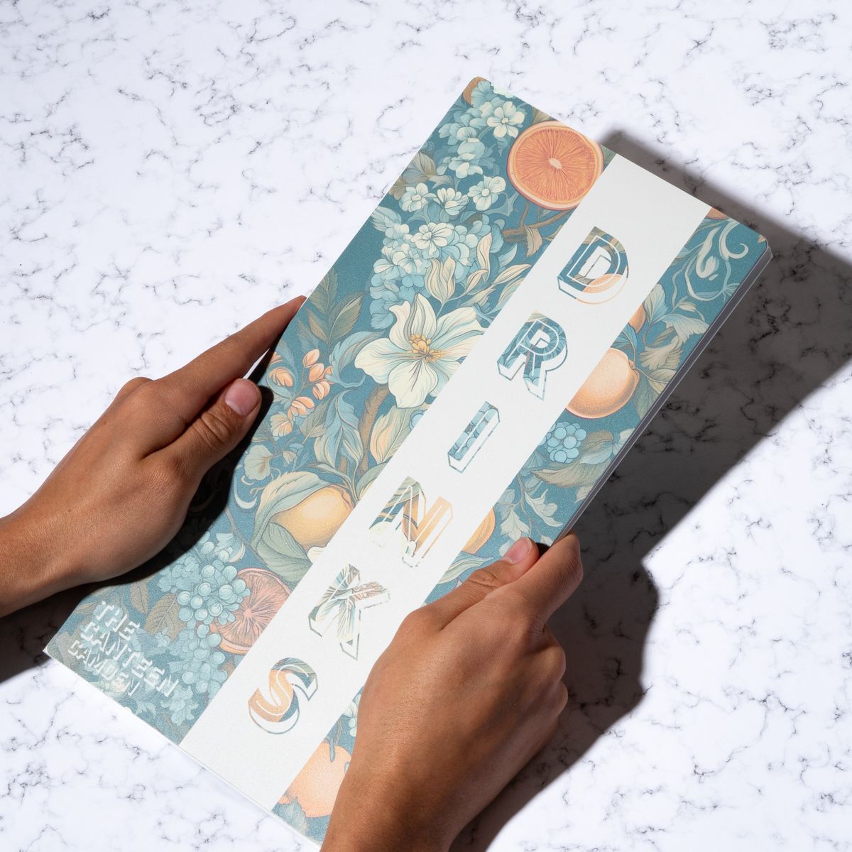 Sublimation printed menu cover