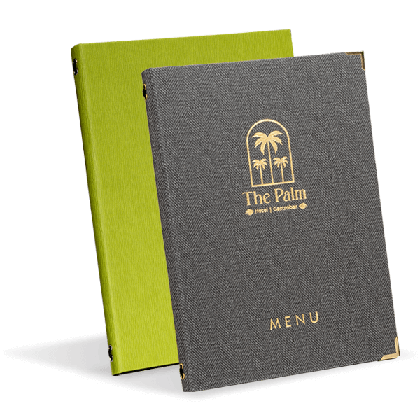 Wood,Leather,fabric menu covers & holders